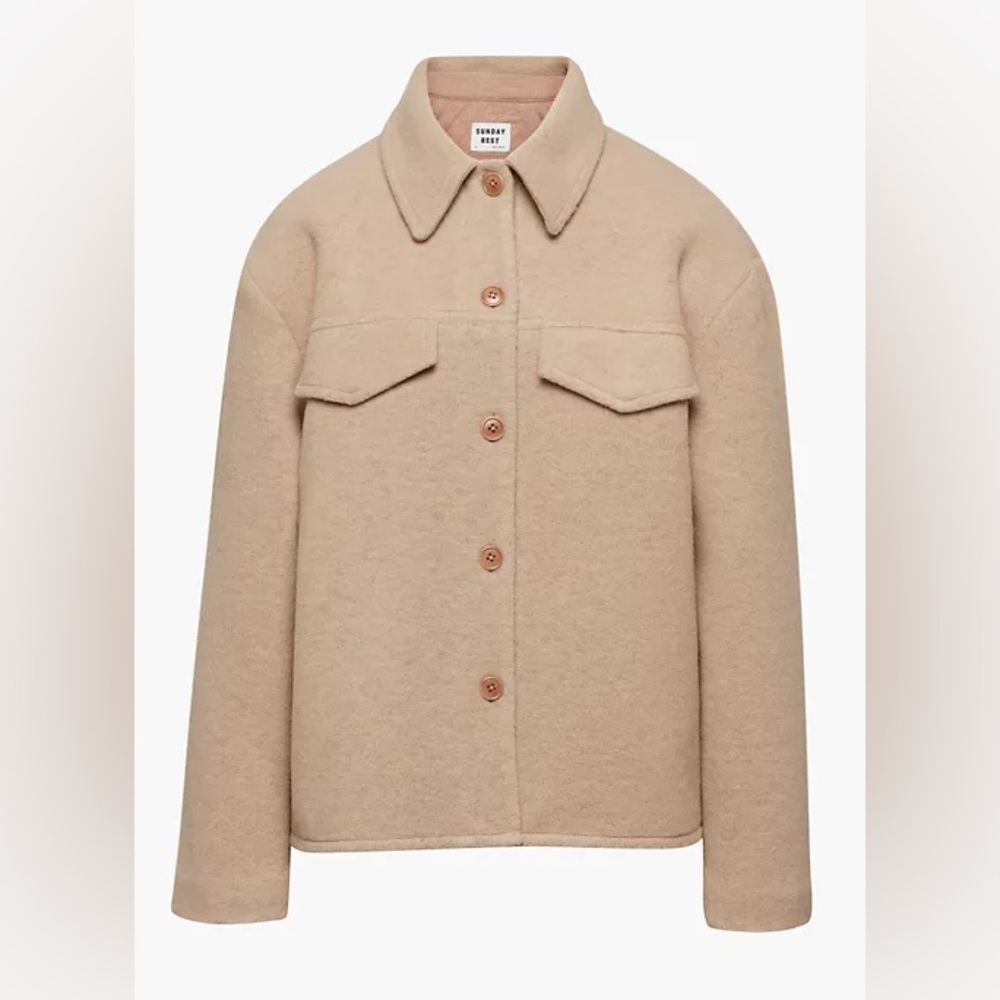 Aritzia Sunday Best Sky Shirt Jacket
